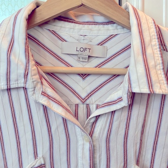 Loft Striped Button Down - Picture 1 of 7
